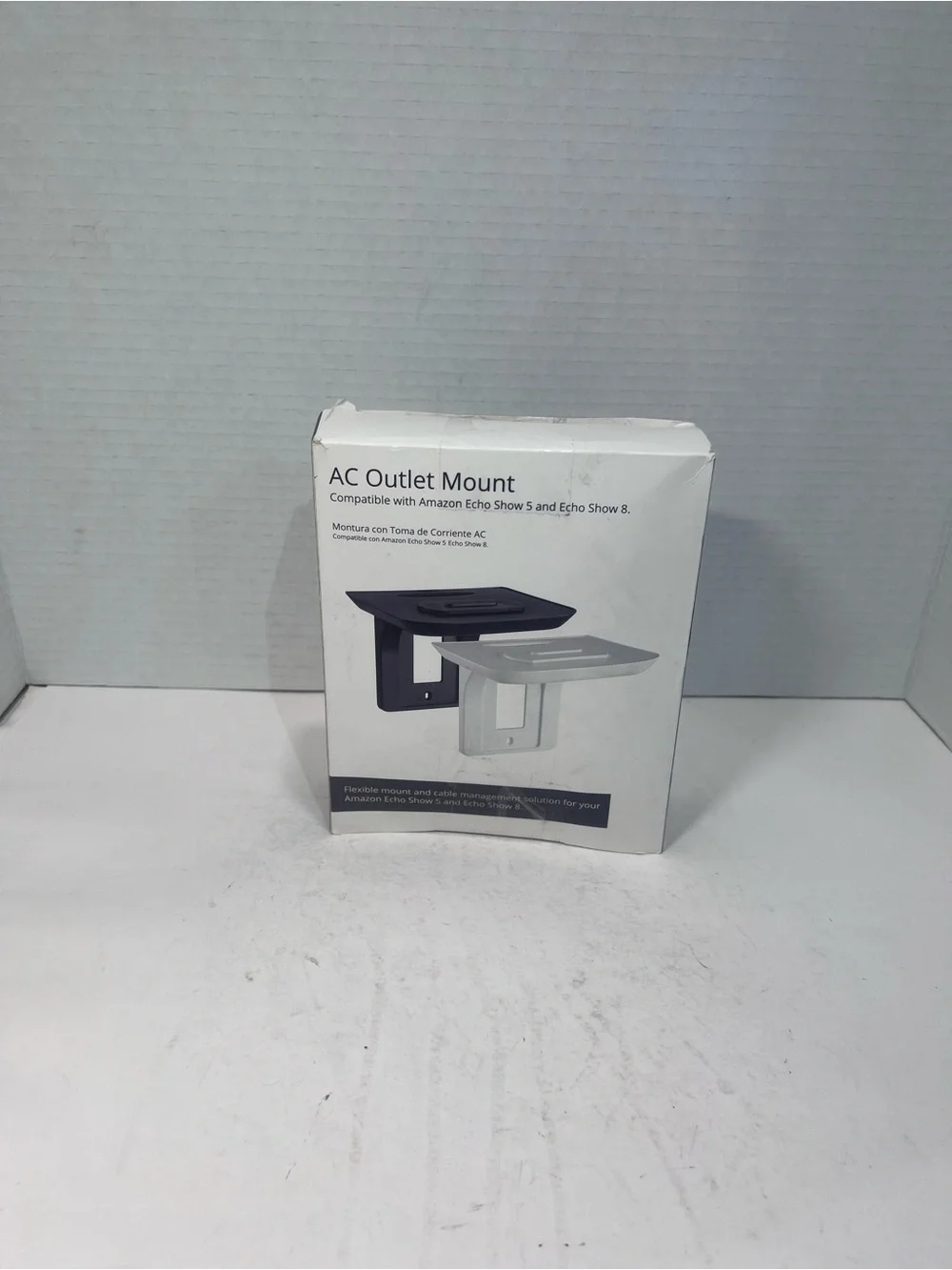Unlisted AC Outlet Mount - Black and White